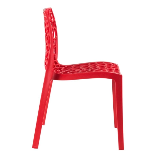 Kit 14 Cadeiras de jantar Gruvyer com design contemporâneo e anatômico - Vermelho Produto Kit 14 Cadeiras de jantar Gruvyer com design contemporâneo e anatômico - Vermelho