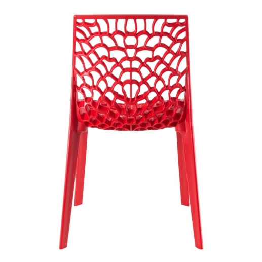 Kit 14 Cadeiras de jantar Gruvyer com design contemporâneo e anatômico - Vermelho Produto Kit 14 Cadeiras de jantar Gruvyer com design contemporâneo e anatômico - Vermelho