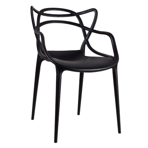 Produto Kit 14 Cadeiras de jantar Master Allegra Design Moderno em Polipropileno - Preto