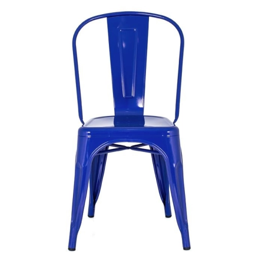 Kit 16 Cadeiras de jantar Iron Tolix com design industrial – Azul Escuro Produto Kit 16 Cadeiras de jantar Iron Tolix com design industrial – Azul Escuro