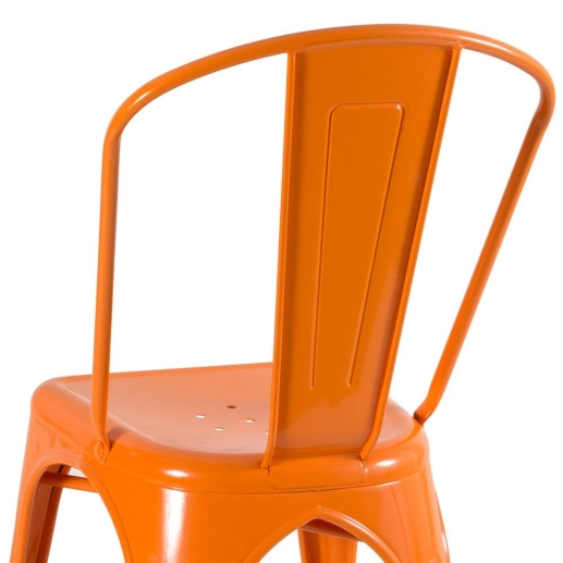 Produto Kit 16 Cadeiras de jantar Iron Tolix com design industrial - Laranja