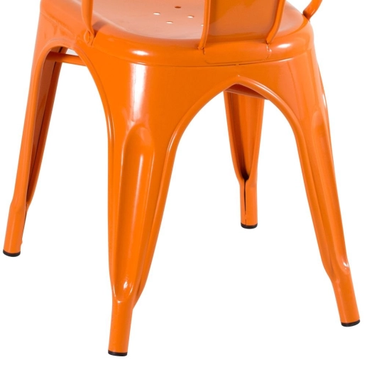 Produto Kit 16 Cadeiras de jantar Iron Tolix com design industrial - Laranja