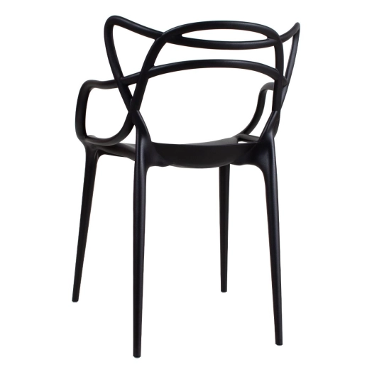 Produto Kit 16 Cadeiras de jantar Master Allegra Design Moderno em Polipropileno - Preto