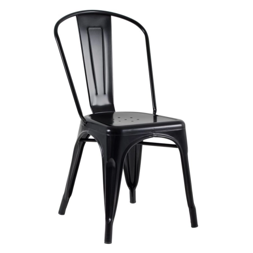 Produto Kit 16 Cadeiras de jantar Iron Tolix com design industrial - Preto Semibrilho
