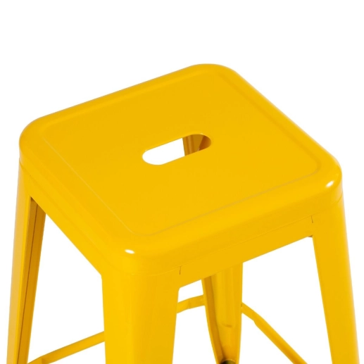 Produto Kit 2 banquetas altas para bancada Iron Tolix 78 cm – Amarelo