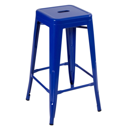Kit 2 Banquetas alta para bancada Iron Tolix 76 cm – Azul escuro Produto Kit 2 Banquetas alta para bancada Iron Tolix 76 cm – Azul escuro