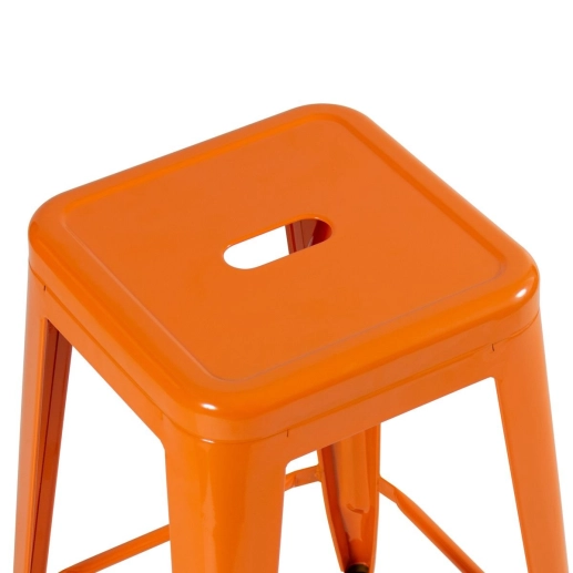 Kit 2 Banquetas alta para bancada Iron Tolix 76 cm – Laranja Produto Kit 2 Banquetas alta para bancada Iron Tolix 76 cm – Laranja