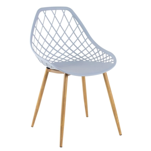 Produto Kit - 2 cadeiras Clarice Nest com braços + 2 cadeiras Cleo - Cinza