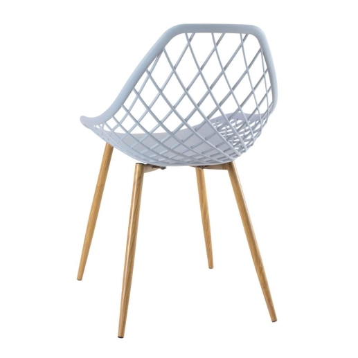 Produto Kit - 2 cadeiras Clarice Nest com braços + 2 cadeiras Cleo - Cinza