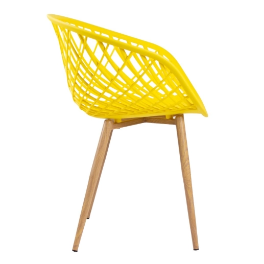 Produto Kit 2 cadeiras Clarice Nest com braços + 8 cadeiras Cleo - Amarelo