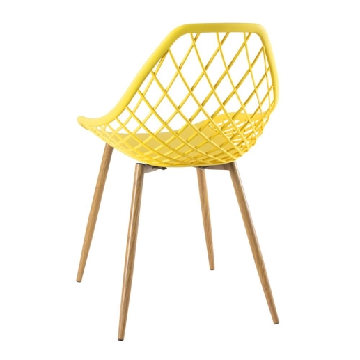 Produto Kit 2 cadeiras Clarice Nest com braços + 8 cadeiras Cleo - Amarelo