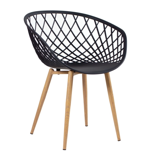 Kit 2 Cadeiras de jantar Clarice Nest + 4 cadeiras de jantar Clarice Cloe - Preto Produto Kit 2 Cadeiras de jantar Clarice Nest + 4 cadeiras de jantar Clarice Cloe - Preto