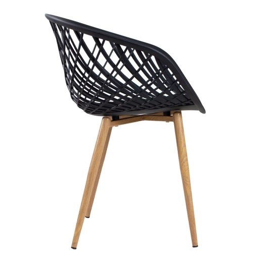 Kit 2 Cadeiras de jantar Clarice Nest + 4 cadeiras de jantar Clarice Cloe - Preto Produto Kit 2 Cadeiras de jantar Clarice Nest + 4 cadeiras de jantar Clarice Cloe - Preto