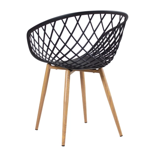 Kit 2 Cadeiras de jantar Clarice Nest + 4 cadeiras de jantar Clarice Cloe - Preto Produto Kit 2 Cadeiras de jantar Clarice Nest + 4 cadeiras de jantar Clarice Cloe - Preto