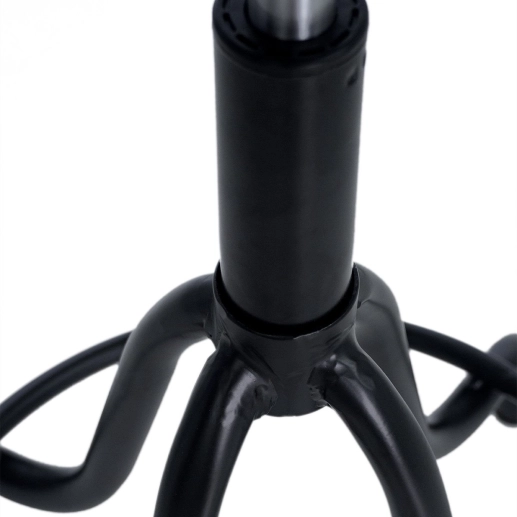 Kit 3 banquetas estofadas e giratórias para bancada industrial West – Preto Produto Kit 3 banquetas estofadas e giratórias para bancada industrial West – Preto