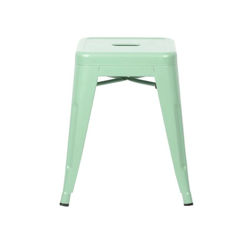 Produto Kit 3 Banquetas baixa para cozinha Iron Tolix 45 cm - Verde Claro