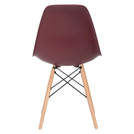 Produto Kit 3 Cadeiras de jantar Charles Eames Eiffel DSW em Polipropileno - Marrom