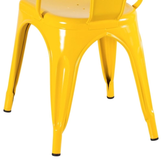 Produto Kit 3 Cadeiras de jantar Iron Tolix com design industrial - Amarelo