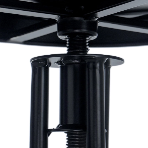Kit 4 banquetas altas para cozinha industrial York com banco giratório - Preto Produto Kit 4 banquetas altas para cozinha industrial York com banco giratório - Preto