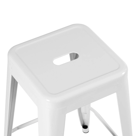 Produto Kit 4 banquetas altas para bancada Iron Tolix 76 cm – Branco