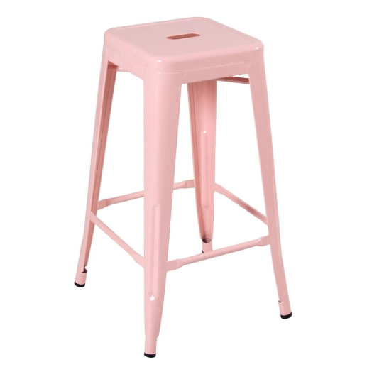 Kit 4 Banquetas alta para bancada Iron Tolix 76 cm – Rosa antigo Produto Kit 4 Banquetas alta para bancada Iron Tolix 76 cm – Rosa antigo