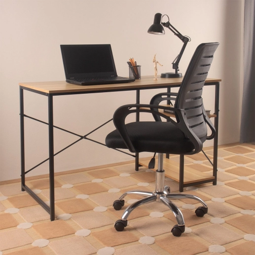 Produto Kit 4 Cadeiras Viena para escritório com rodízios – Preto
