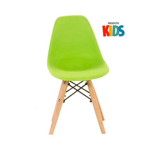 Produto Kit - 4 cadeiras infantil Eames Eiffel Junior - Kids - Verde limão