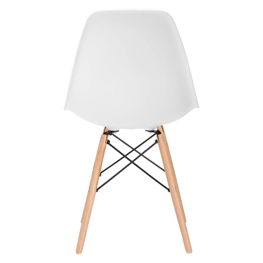 Produto Kit 6 Cadeiras de jantar Charles Eames Eiffel DSW em Polipropileno - Branco