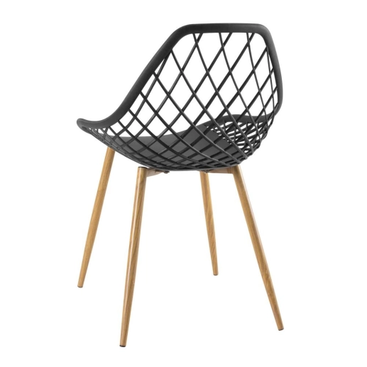 Produto Kit 6 cadeiras de jantar Clarice Cloe com design contemporâneo – Preto