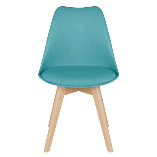 Produto Kit 6 cadeiras Leda com assento estofado Tiffany