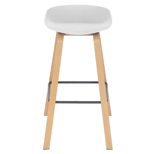 Produto Kit 8 banquetas altas bancada cozinha Cassia BD 76 cm - Branco