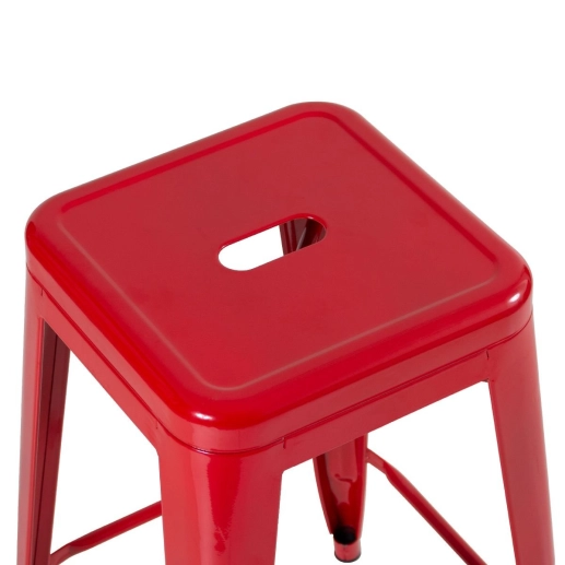 Produto Kit 8 Banquetas alta para bancada Iron Tolix 76 cm – Vermelho
