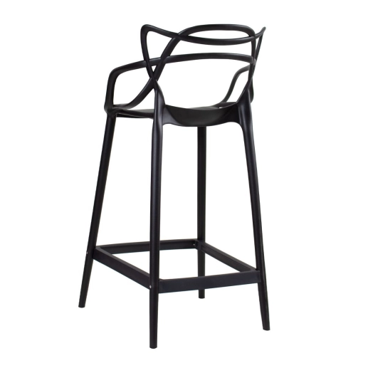 Produto Kit 8 cadeiras + 3 banquetas médias Masters Allegra - Preto