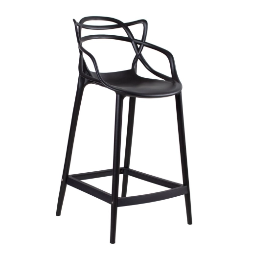 Produto Kit 8 cadeiras + 4 banquetas médias Masters Allegra - Preto