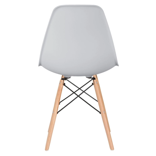 Produto Kit 8 Cadeiras de jantar Charles Eames Eiffel DSW em Polipropileno - Cinza claro