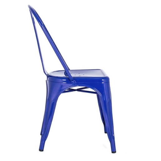 Produto Kit 8 Cadeiras de jantar Iron Tolix com design industrial – Azul Escuro