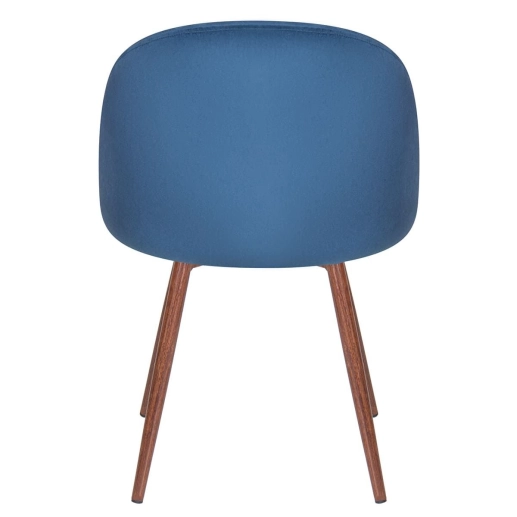 Produto Kit 8 cadeiras estofada de jantar Maite Sedona em veludo – Azul