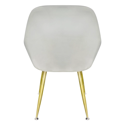 Produto Kit 8 Cadeiras Poltrona Lines com pés dourados Suede