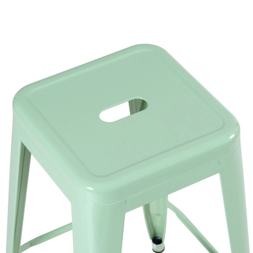 Produto Kit 8 Banquetas alta para bancada Iron Tolix 76 cm – Verde claro