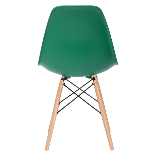 Kit 9 Cadeiras de jantar Charles Eames Eiffel DSW em Polipropileno - Verde escuro Produto Kit 9 Cadeiras de jantar Charles Eames Eiffel DSW em Polipropileno - Verde escuro