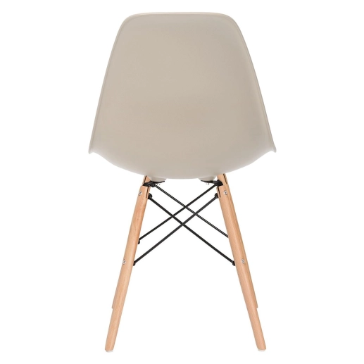 Kit 9 Cadeiras de jantar Charles Eames Eiffel DSW em Polipropileno - Nude Produto Kit 9 Cadeiras de jantar Charles Eames Eiffel DSW em Polipropileno - Nude