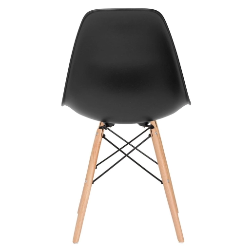 Produto Mesa redonda Eames 100 cm preto + 4 cadeiras Eiffel DSW - Preto