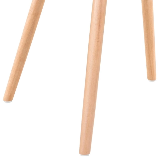 Produto Kit - Mesa Eames 90 cm branco + 4 cadeiras Eames Botonê nude