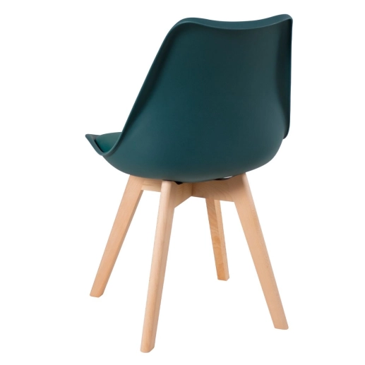 Mesa redonda Leda 80 cm branco + 2 cadeiras estofadas Leda Verde escuro Produto Mesa redonda Leda 80 cm branco + 2 cadeiras estofadas Leda Verde escuro