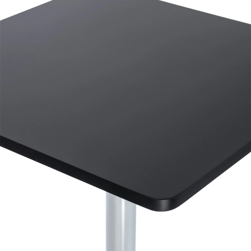 Produto Mesa alta bar bistro Apollo quadrada 60 cm tampo madeira ajustável