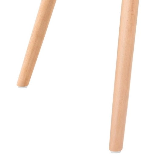 Produto Mesa De Jantar Redonda Eames Eiffel Com Tampo De Mdf Laqueado E Base De Madeira E Aço 120 Cm Cozinha Sala De Jantar Bar Cafeteria, Branco