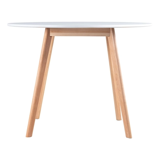 Produto Mesa de jantar redonda Leda 100 cm - Branco