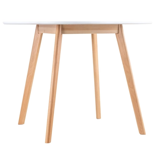 Produto Mesa de jantar redonda Leda 100 cm - Branco
