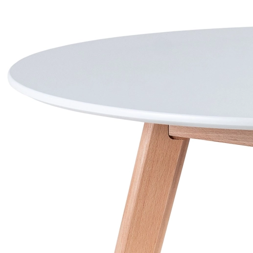 Produto Mesa de jantar redonda Leda 70 cm - Branco