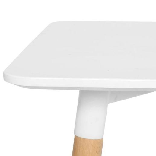 Mesa de jantar retangular Eames 60 x 120 cm branco + 4 cadeiras Eiffel DSW Cinza claro Produto Mesa de jantar retangular Eames 60 x 120 cm branco + 4 cadeiras Eiffel DSW Cinza claro